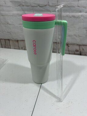 Carote 40oz Stainless Steel Everyday Insulated Tumbler Mint Berry With Handle